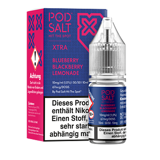 Pod Salt Xtra - Blueberry Blackberry Lemonade - 10 ml Nikotinsalz Liquid