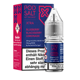 Pod Salt Xtra - Blueberry Blackberry Lemonade - 10 ml Nikotinsalz Liquid