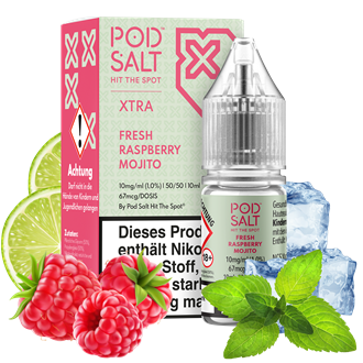 Pod Salt Xtra - Fresh Raspberry Mojito - 10 ml Nikotinsalz Liquid