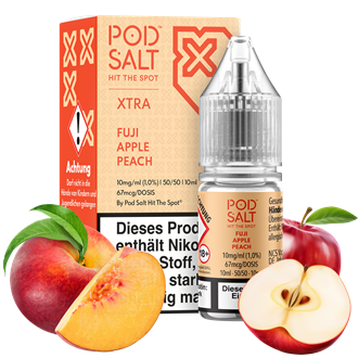 Pod Salt Xtra - Fuji Apple Peach - 10 ml Nikotinsalz Liquid