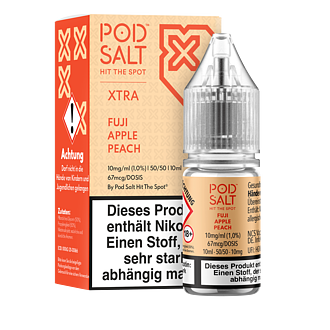 Pod Salt Xtra - Fuji Apple Peach - 10 ml Nikotinsalz Liquid