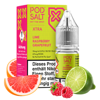 Pod Salt Xtra - Lime Raspberry Grapefruit - 10 ml Nikotinsalz Liquid