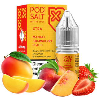 Pod Salt Xtra - Mango Strawberry Peach - 10 ml Nikotinsalz Liquid