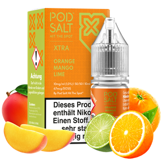 Pod Salt Xtra - Orange Mango Lime - 10 ml Nikotinsalz Liquid