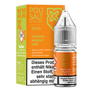Pod Salt Xtra - Orange Mango Lime - 10 ml Nikotinsalz Liquid