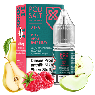 Pod Salt Xtra - Pear Apple Raspberry - 10 ml Nikotinsalz Liquid
