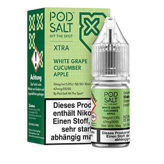 Pod Salt Xtra - White Grape Cucumber Apple - 10 ml Nikotinsalz Liquid