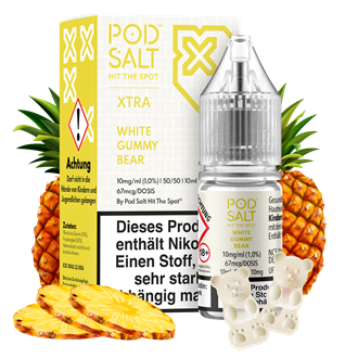 Pod Salt Xtra - White Gummy Bear - 10 ml Nikotinsalz Liquid