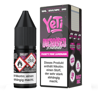 Yeti Overdosed - Frosty Pink Lemonade - 10 ml Nikotinsalz Liquid