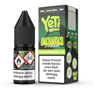 Yeti Overdosed - Kiwi Passionfruit Ice - 10 ml Nikotinsalz Liquid