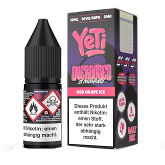 Yeti Overdosed - Red Grape Ice - 10 ml Nikotinsalz Liquid