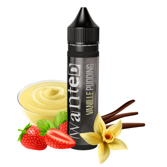 Wanted Aroma - Vanillepudding mit Erdbeer - 10 ml Longfill