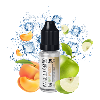 Wanted - Apfel Pfirsich - 10 ml Nikotinsalz Liquid