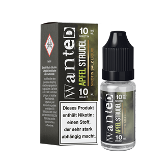Wanted - Apfelstrudel - 10 ml Nikotinsalz Liquid