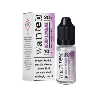Wanted - Beeren Limonade - 10 ml Nikotinsalz Liquid
