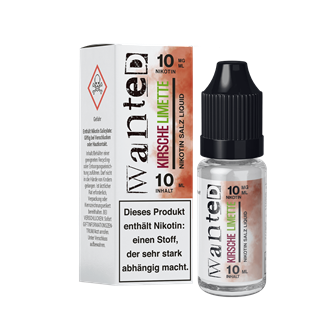 Wanted - Kirsche Limette - 10 ml Nikotinsalz Liquid