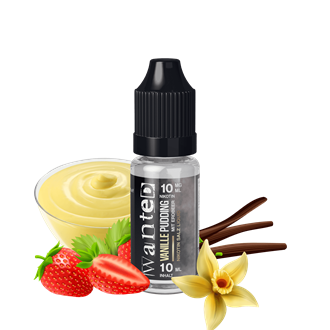 Wanted - Vanillepudding mit Erdbeer - 10 ml Nikotinsalz Liquid