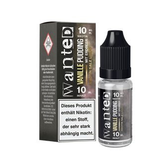 Wanted - Vanillepudding mit Erdbeer - 10 ml Nikotinsalz Liquid