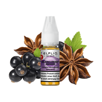 ELF Bar Elfliq - Blackcurrant Aniseed - 10 ml Nikotinsalz