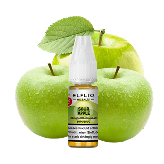 ELF Bar Elfliq - Sour Apple - 10 ml Nikotinsalz