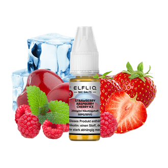 ELF Bar Elfliq - Strawberry Raspberry Cherry Ice - 10 ml - Nikotinsalz