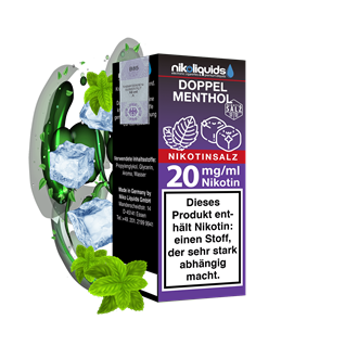 nikoliquids Doppel Menthol 50/50 - 10 ml Nikotinsalz-Liquid