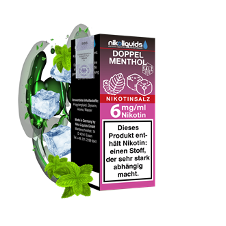 nikoliquids Doppel Menthol 50/50 - 10 ml Nikotinsalz-Liquid