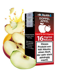 nikoliquids Doppel Apfel 70/30 - 10 ml E-Liquid