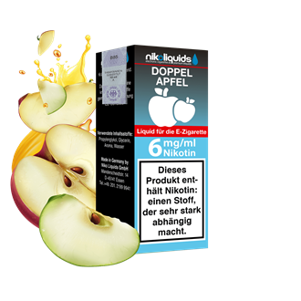 nikoliquids Doppel Apfel 70/30 - 10 ml E-Liquid