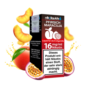 nikoliquids Pfirsich-Maracuja 70/30 - 10 ml E-Liquid