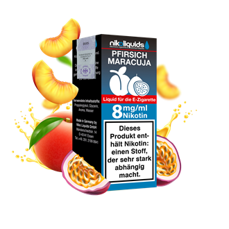 nikoliquids Pfirsich-Maracuja 70/30 - 10 ml E-Liquid