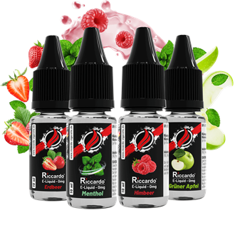 Riccardo Classic Bundle 5 - E-Liquid - 0 mg/ml - 4er Pack