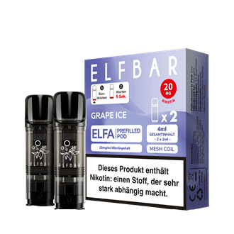 ELF Bar ELFA - Grape Ice Pod - 2er Pack