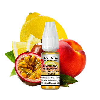 ELF Bar Elfliq - Lemon Peach Passion Fruit - 10 ml Nikotinsalz Liquid