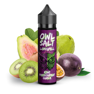OWL Salt Aroma - Kiwi Passionsfrucht Guava - 10 ml Longfill