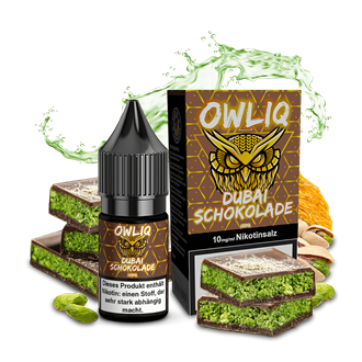OWLIQ - Dubai Schokolade - 10 ml Nikotinsalz Liquid