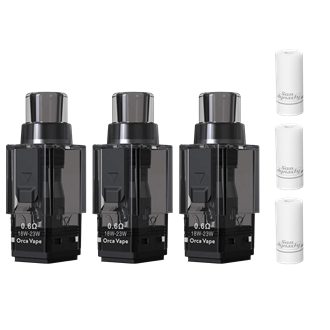 Orca Vape San Dynasty - Cartridge inkl. Filter - 2 ml - 3er Pack