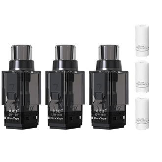 Orca Vape San Dynasty - Cartridge inkl. Filter - 2 ml - 3er Pack