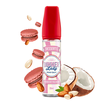 Dinner Lady Aroma - Dessert - Strawberry Macaroon- 20 ml Longfill