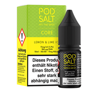 Pod Salt Core - Lemon & Lime Ice - 10 ml Nikotinsalz Liquid