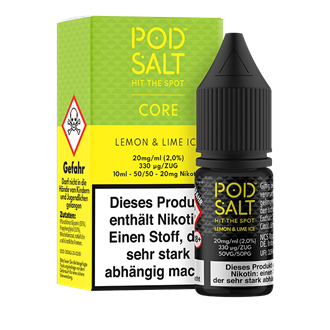 Pod Salt Core - Lemon & Lime Ice - 10 ml Nikotinsalz Liquid