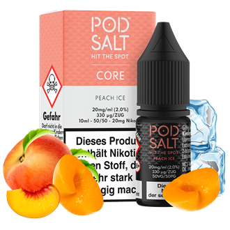 Pod Salt Core - Peach Ice - 10 ml Nikotinsalz Liquid