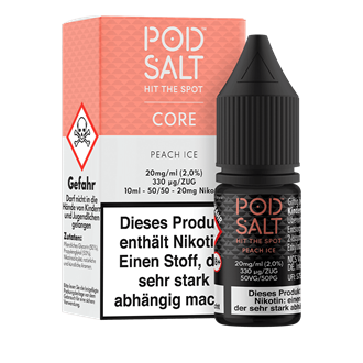 Pod Salt Core - Peach Ice - 10 ml Nikotinsalz Liquid