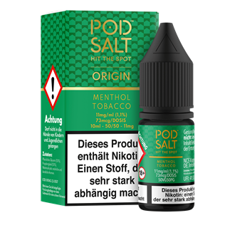 Pod Salt Origin - Menthol Tobacco - 10 ml Nikotinsalz Liquid