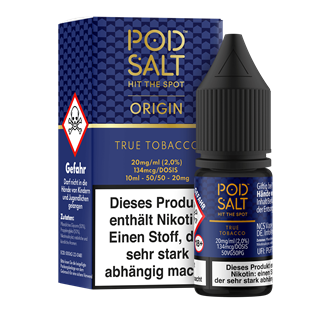 Pod Salt Origin - True Tobacco - 10 ml Nikotinsalz Liquid