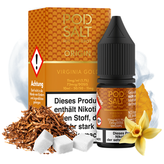 Pod Salt Origin - Virginia Gold - 10 ml Nikotinsalz Liquid