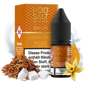 Pod Salt Origin - Virginia Gold - 10 ml Nikotinsalz Liquid