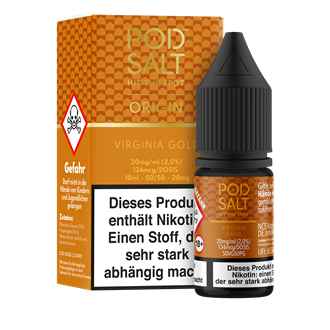 Pod Salt Origin - Virginia Gold - 10 ml Nikotinsalz Liquid