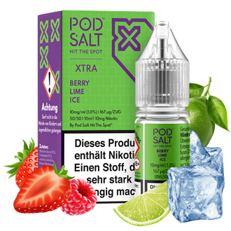 Pod Salt Xtra - Berry Lime Ice - 10 ml Nikotinsalz Liquid