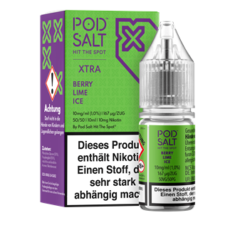 Pod Salt Xtra - Berry Lime Ice - 10 ml Nikotinsalz Liquid